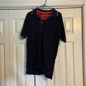 Robert Graham Navy Polo shirt mens large